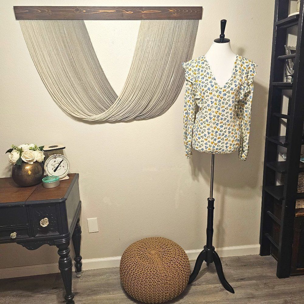 Popsugar Floral Ruffle Blouse Sz XL
